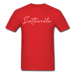 Scottsville Cursive T-Shirt - red