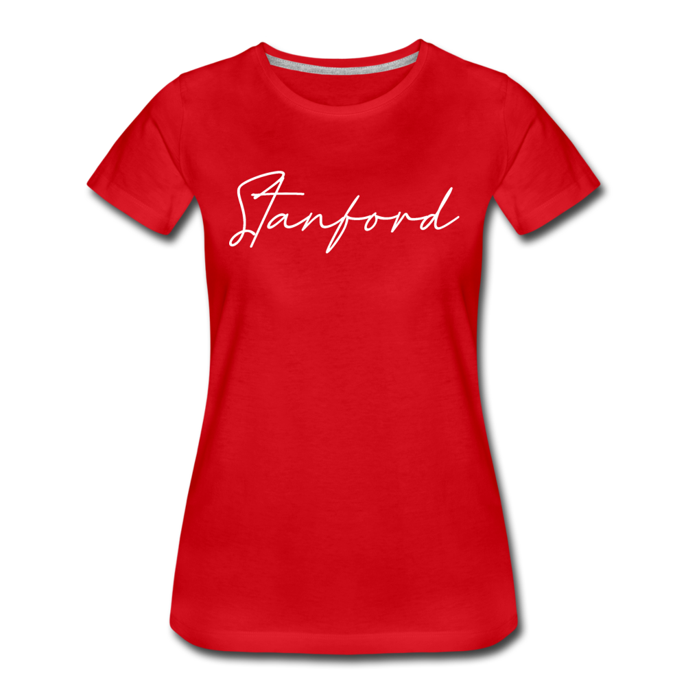 Stanford Cursive Women's T-Shirt - red