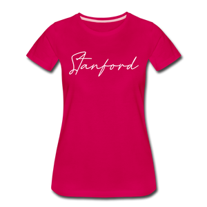 Stanford Cursive Women's T-Shirt - dark pink