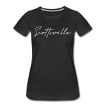 Scottsville Cursive Women's T-Shirt - black