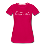 Scottsville Cursive Women's T-Shirt - dark pink