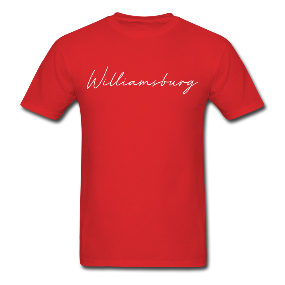 Williamsburg Cursive T-Shirt - red