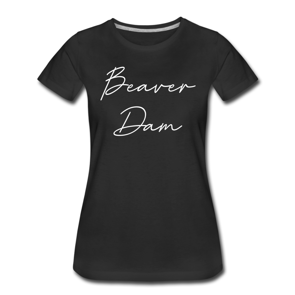 Beaver Dam Cursive Women's T-Shirt - black