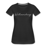 Williamsburg Cursive Women's T-Shirt - black
