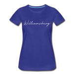 Williamsburg Cursive Women's T-Shirt - royal blue