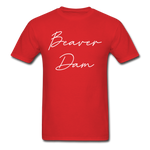 Beaver Dam Cursive T-Shirt - red