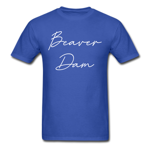 Beaver Dam Cursive T-Shirt - royal blue
