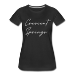 Crescent Springs Cursive Women's T-Shirt - black