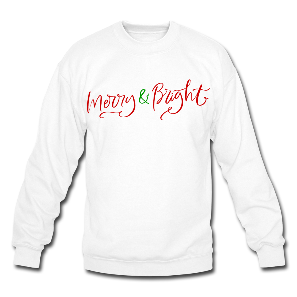 Merry & Bright Sweatshirt - white