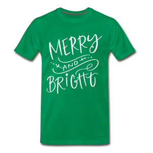 Merry & Bright Red/Green Unisex Tee - kelly green