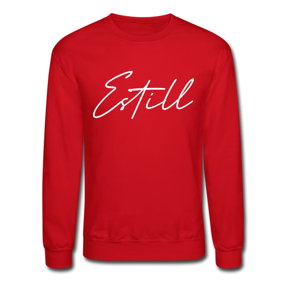 Estill County Cursive Crewneck Sweatshirt - red