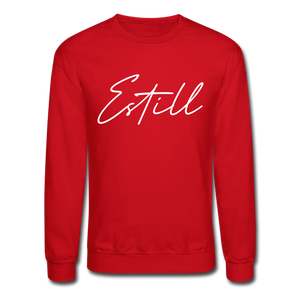 Estill County Cursive Crewneck Sweatshirt - red